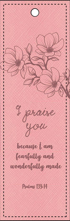 Lux Leather Bookmark - I Praise You - Re-vived