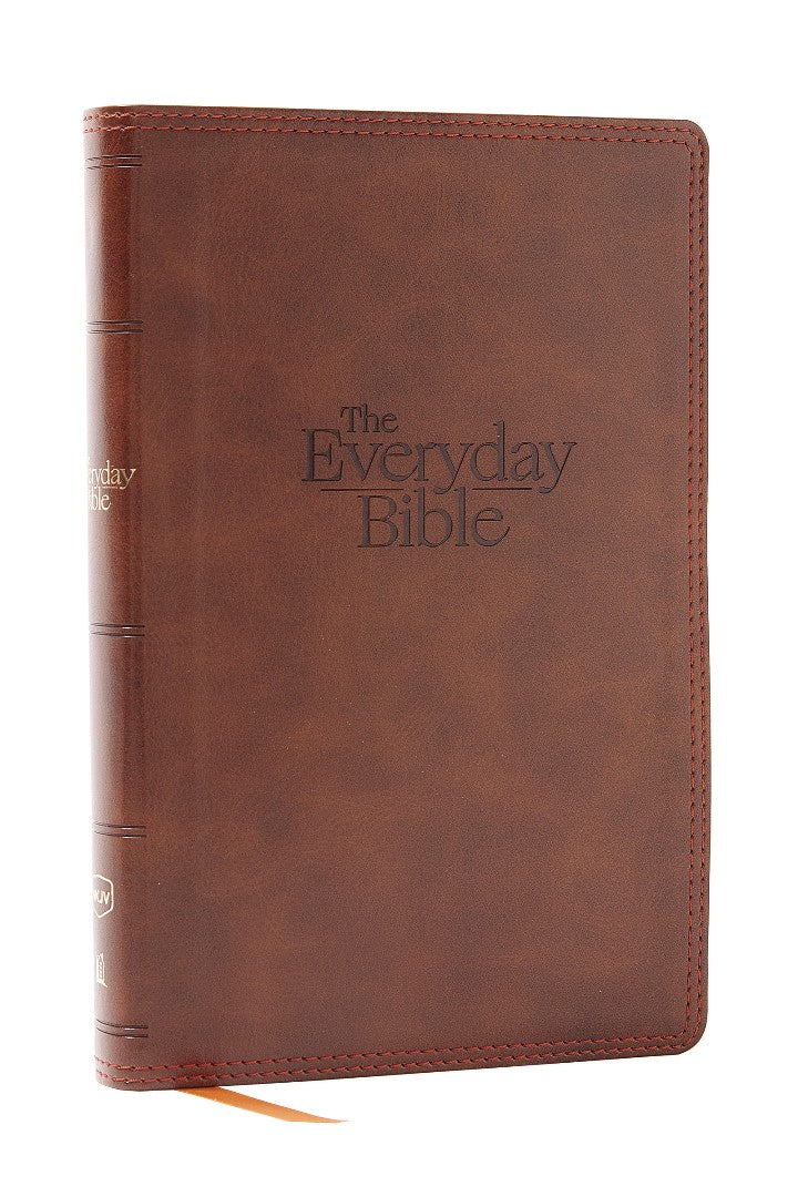 NKJV, The Everyday Bible, Leathersoft, Brown, Red Letter - Re-vived