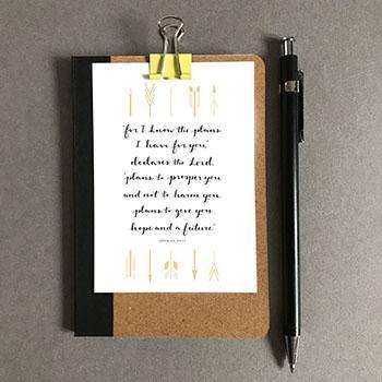For I know the plans (Arrows) - Mini Card - Re-vived