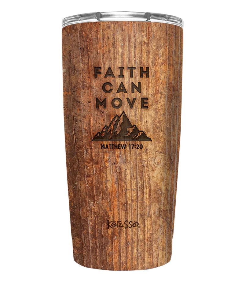 Faith Can Move 20 Oz Stainless Steel Tumbler - Re-vived