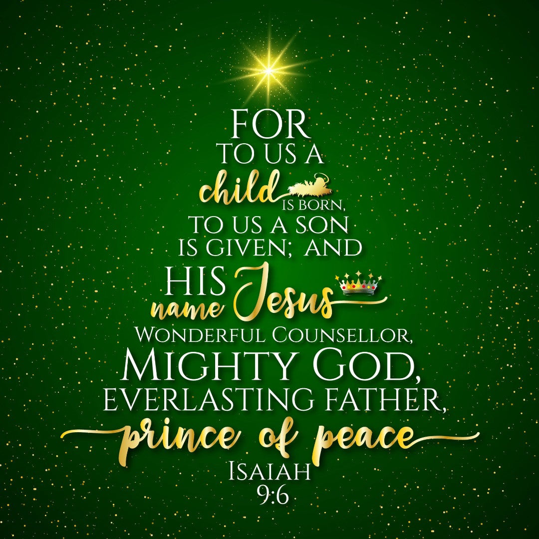 Unto Us Luxury Christmas Cards (Pack Of 10) - Re-vived