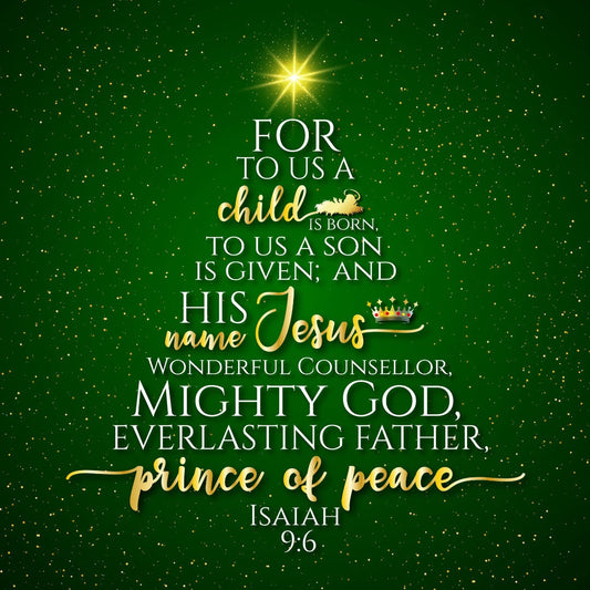 Unto Us Luxury Christmas Cards (Pack Of 10) - Re-vived