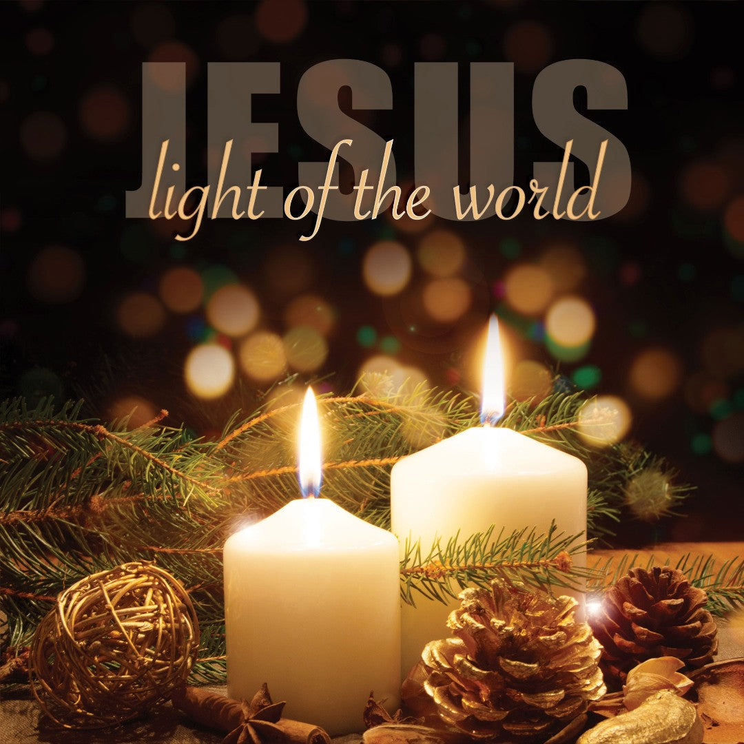Jesus Light Of The World Luxury Christmas Cards (Pack Of 10) - Re-vived