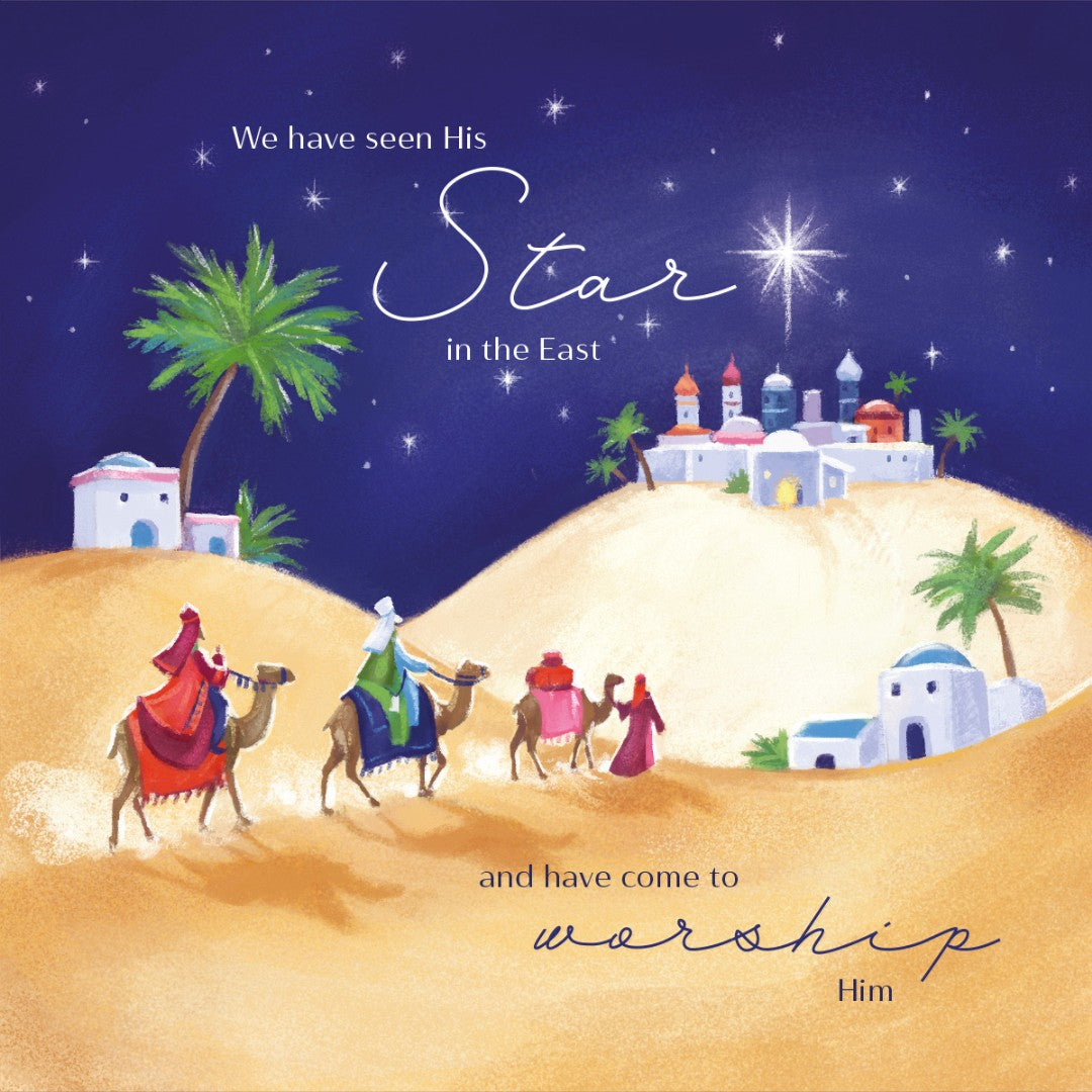 Compassion Charity Christmas Cards: Follow The Star (10pk) - Re-vived