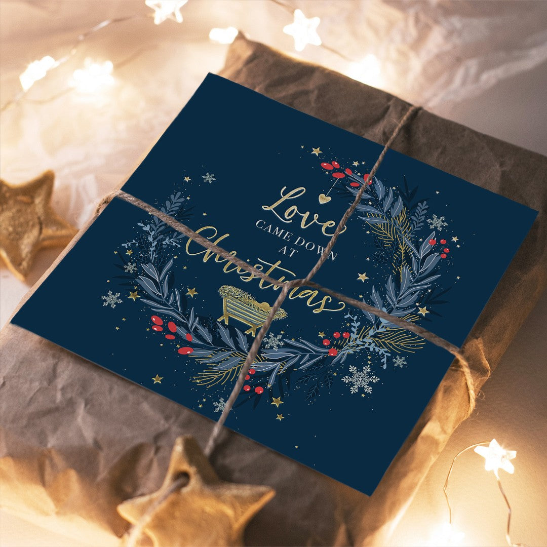 Compassion Charity Christmas Cards: Love Came Down (10pk) - Re-vived