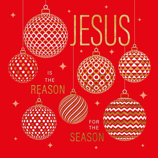 Compassion Charity Christmas Cards: Jesus/Reason (Pack of 10) - Re-vived