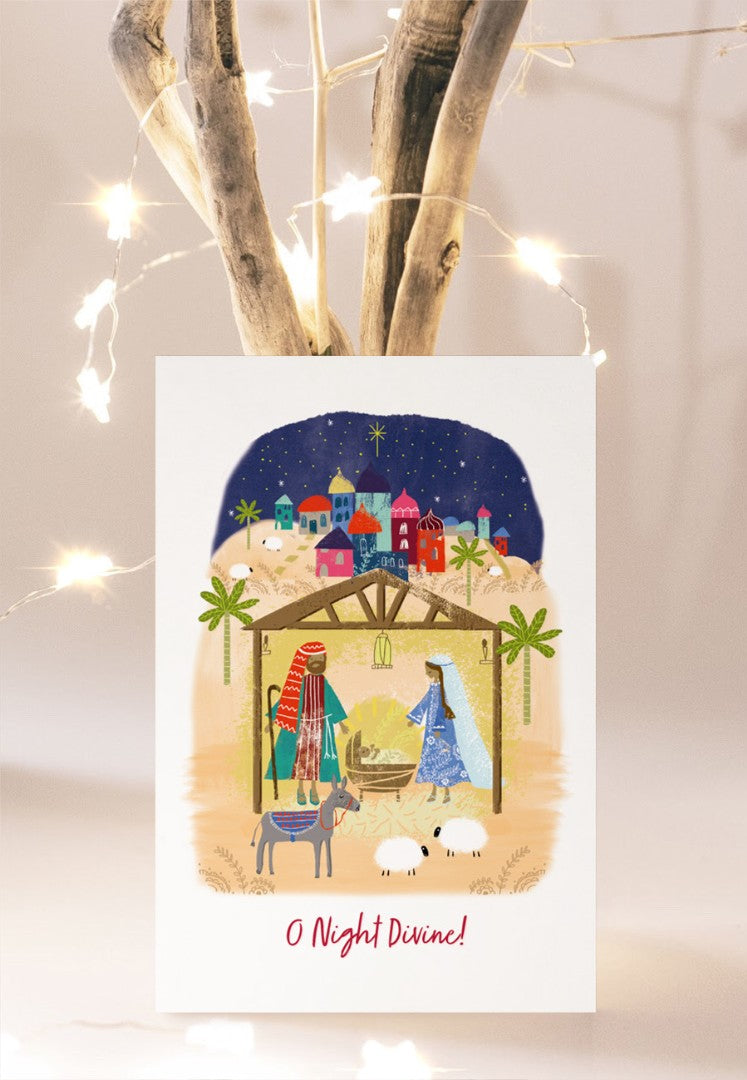 Compassion Charity Christmas Cards: O Night Divine (10pk) - Re-vived
