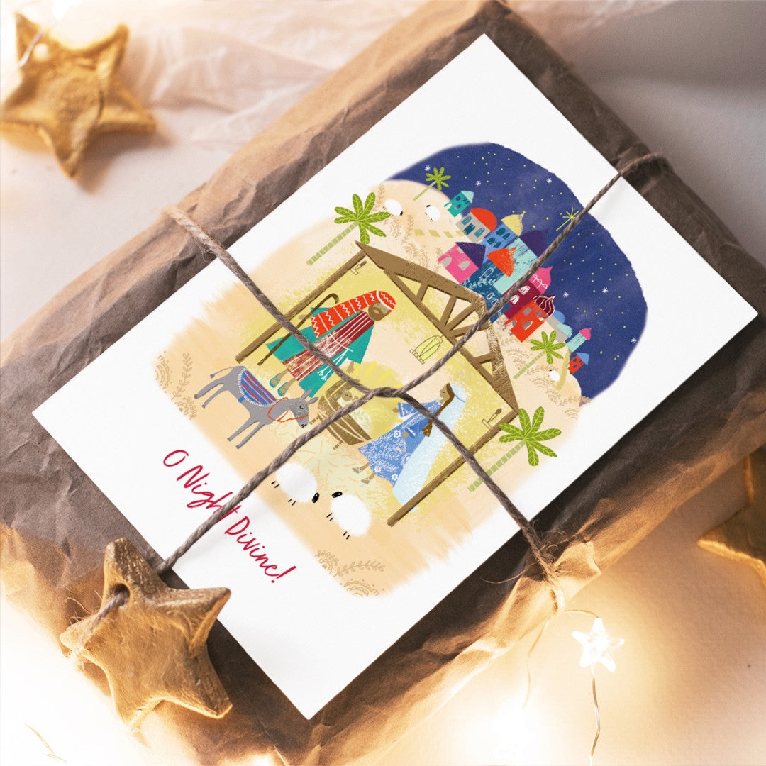 Compassion Charity Christmas Cards: O Night Divine (10pk) - Re-vived