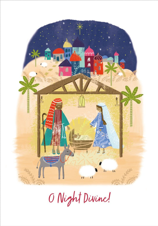 Compassion Charity Christmas Cards: O Night Divine (10pk) - Re-vived