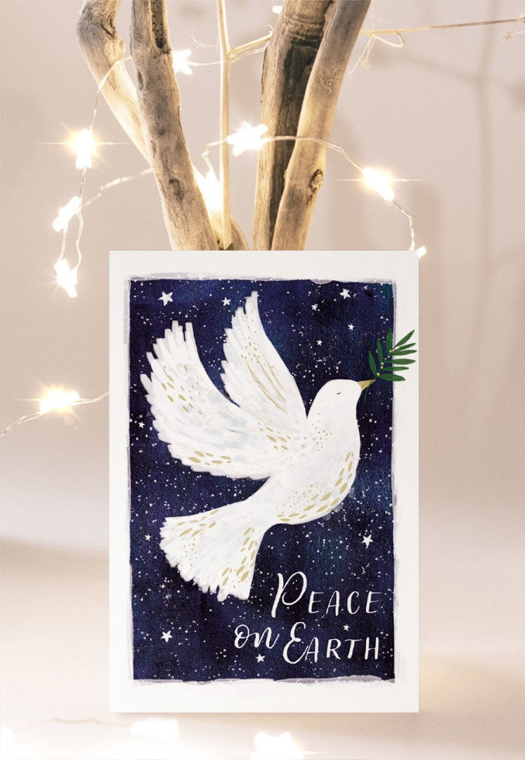 Compassion Charity Christmas Cards: Peace Dove (Pack Of 10) - Re-vived