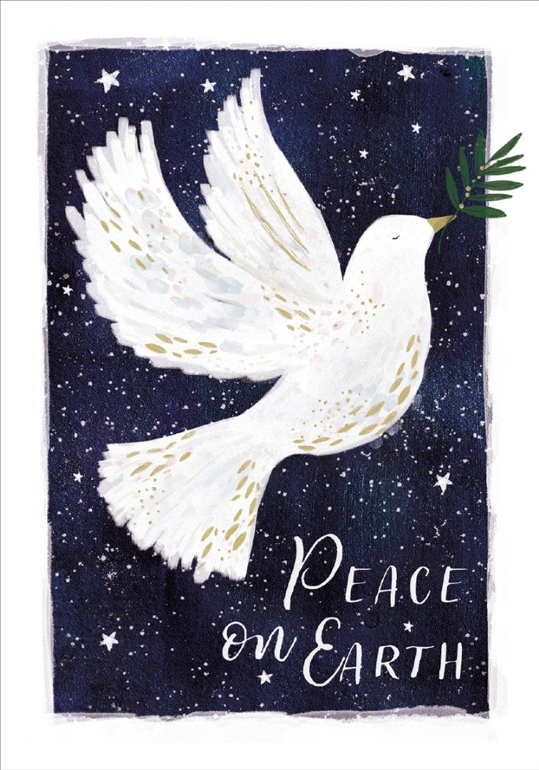 Compassion Charity Christmas Cards: Peace Dove (Pack Of 10) - Re-vived
