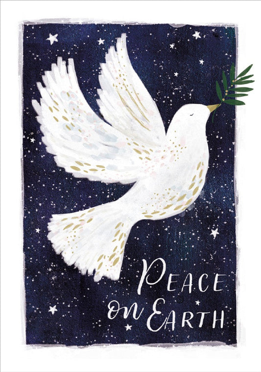 Compassion Charity Christmas Cards: Peace Dove (Pack Of 10) - Re-vived