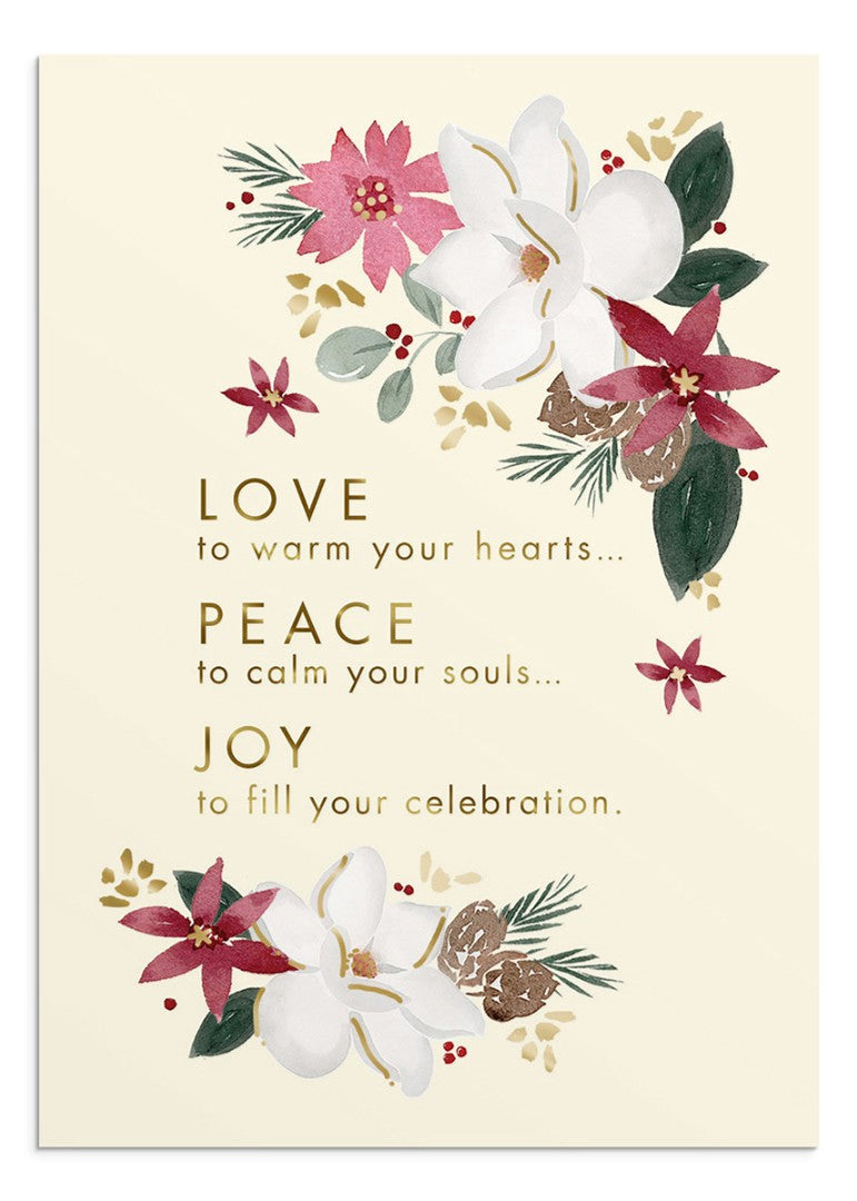 Christmas Boxed Cards: Studio 71 - Love, Peace And Joy (18pk - Re-vived