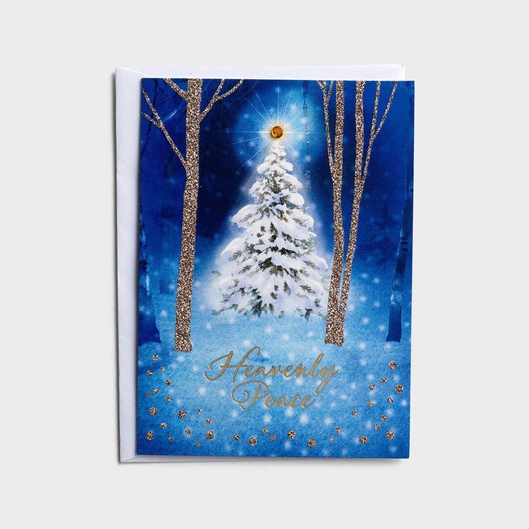Christmas Boxed Cards: Snowy Scenes - Peace And Love - 2 Designs - Re-vived