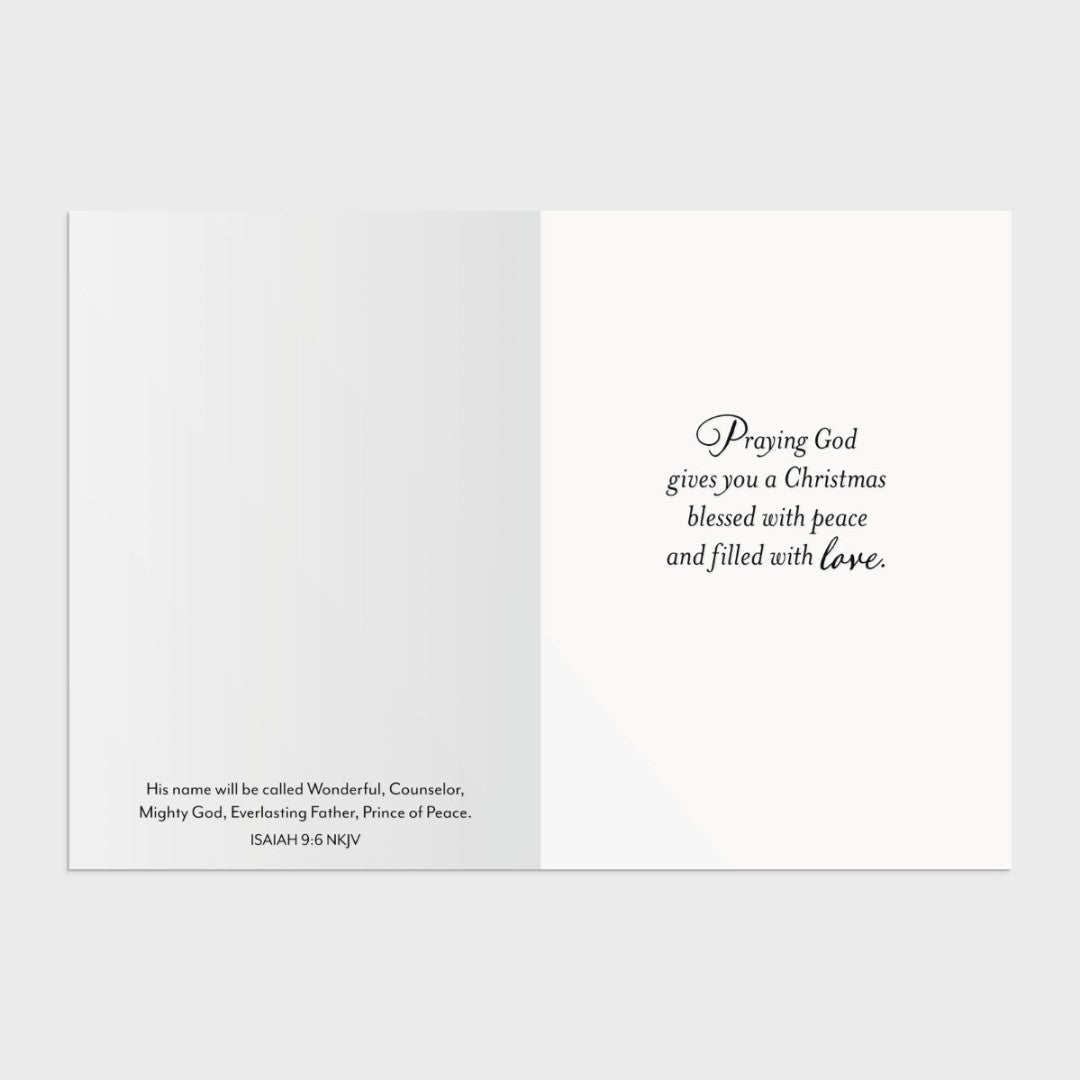 Christmas Boxed Cards: Snowy Scenes - Peace And Love - 2 Designs - Re-vived