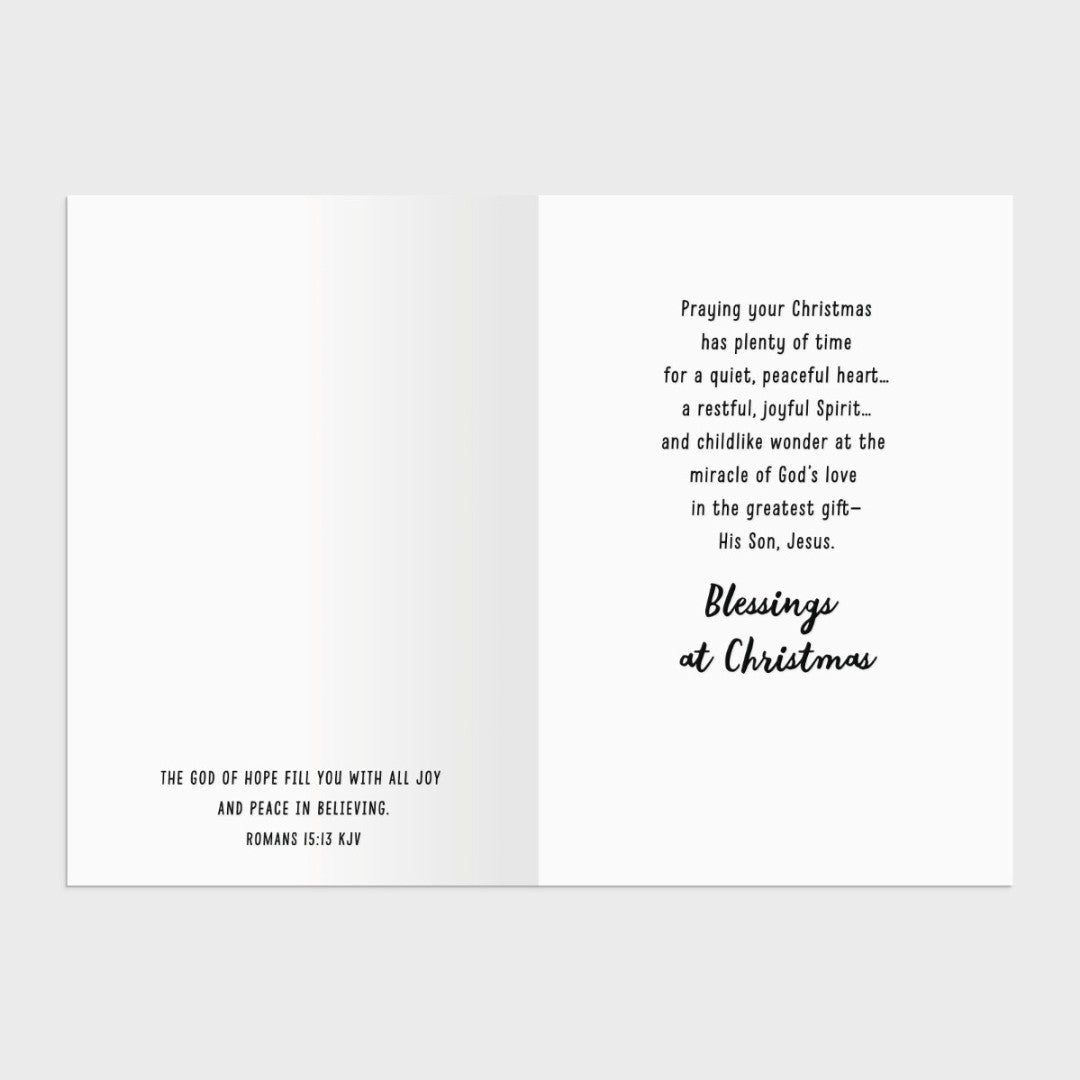Christmas Boxed Cards: Peaceful Christmas (Pack Of 18) - Re-vived