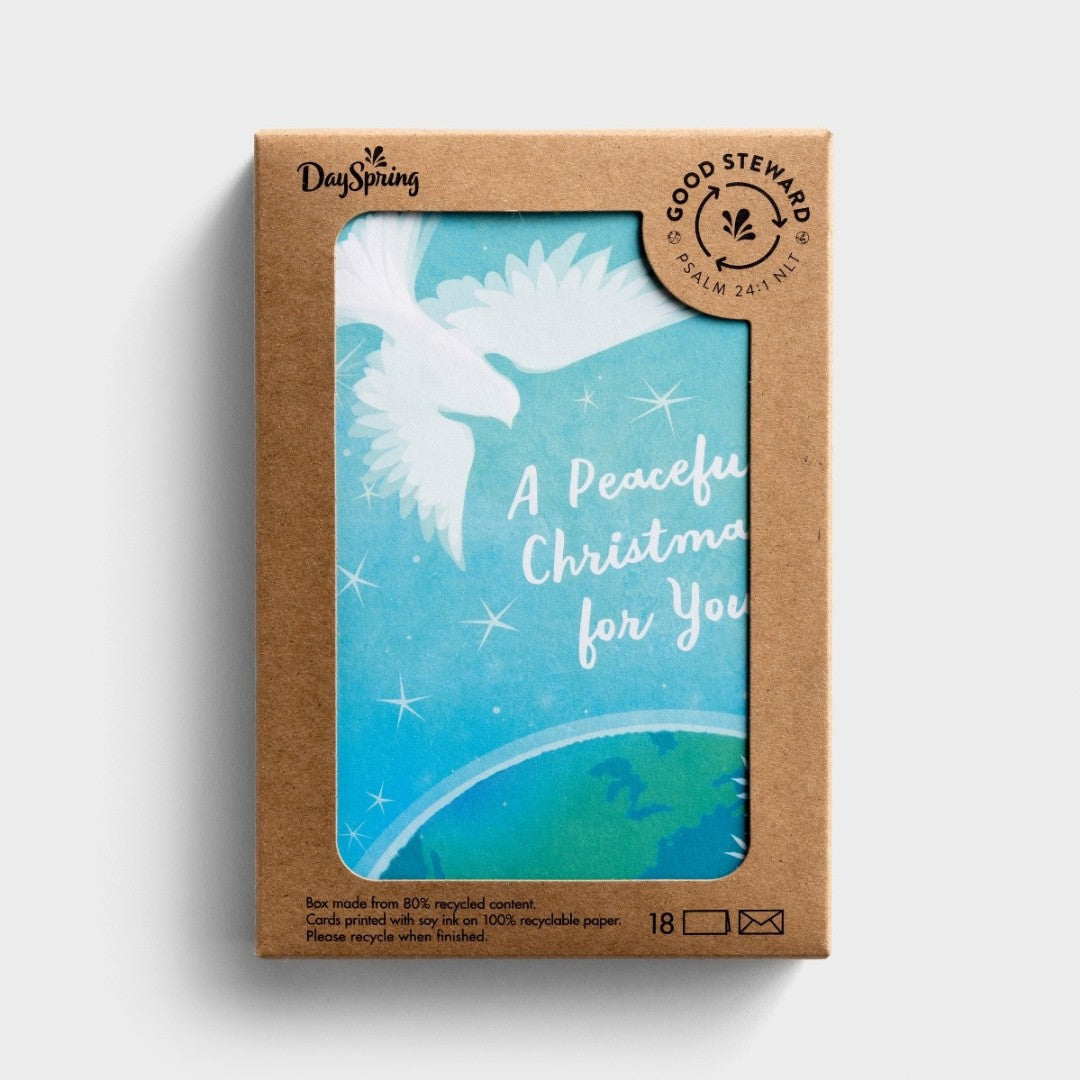 Christmas Boxed Cards: Peaceful Christmas (Pack Of 18) - Re-vived