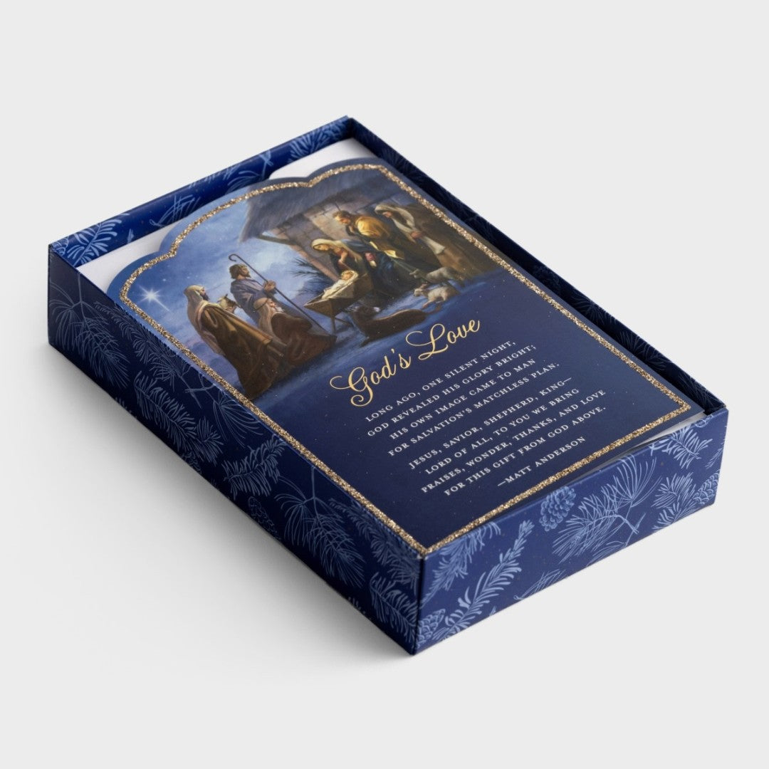 Christmas Boxed Cards: God's Love Nativity (Pack Of 18) - Re-vived
