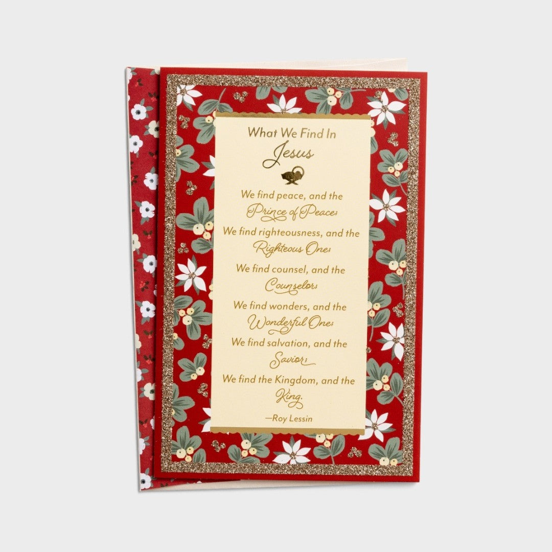Christmas Boxed Cards: What We Find In Jesus (Pack Of 18) - Re-vived