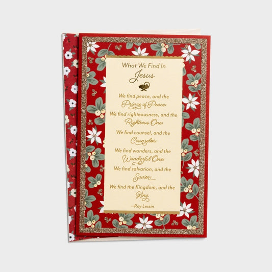 Christmas Boxed Cards: What We Find In Jesus (Pack Of 18) - Re-vived