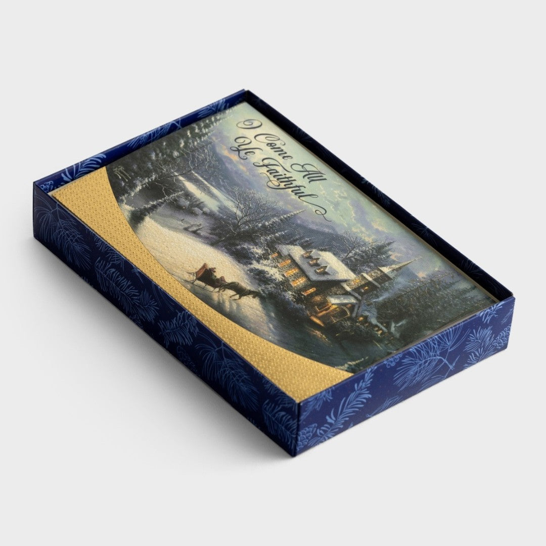 Christmas Boxed Cards: Thomas Kinkade - Oh Come All Ye Faith - Re-vived