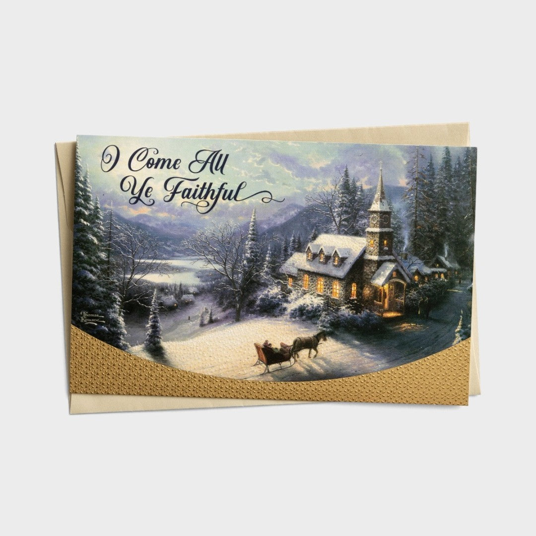 Christmas Boxed Cards: Thomas Kinkade - Oh Come All Ye Faith - Re-vived