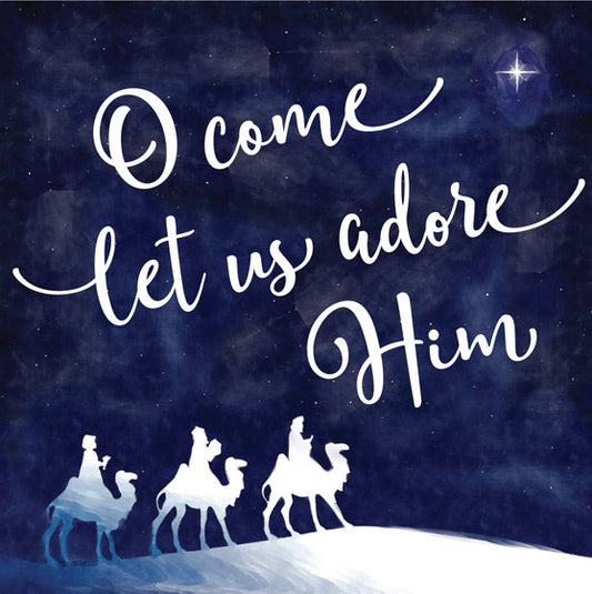 Compassion Charity Christmas Cards: Let Us Adore (Pack Of 10 - Re-vived