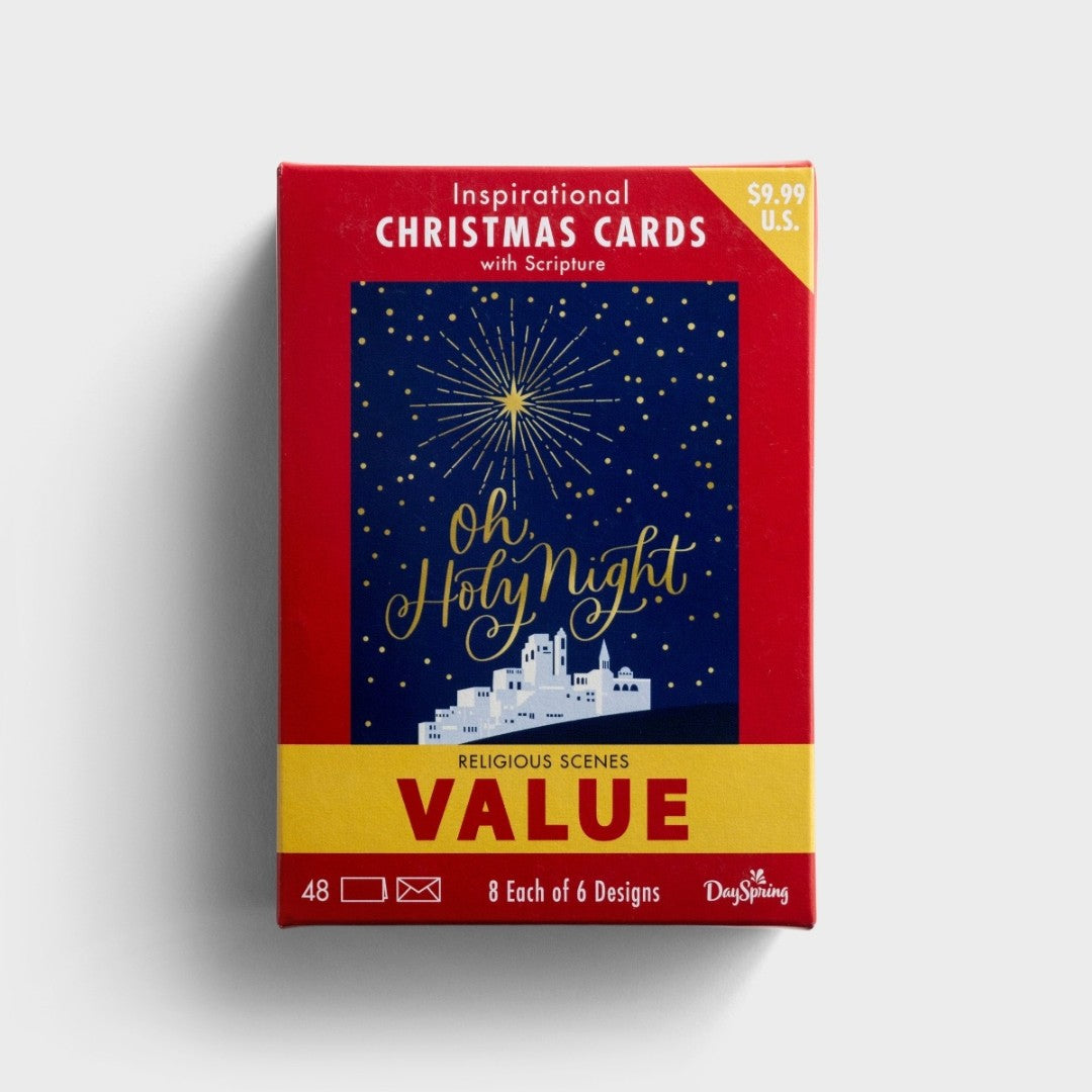 Christmas Cards Value Box: Religious Scenes (48) - Re-vived