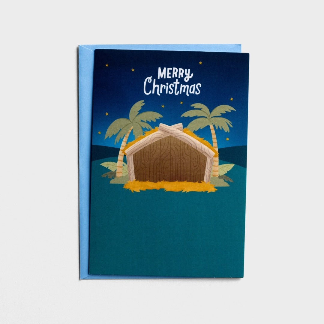 Nativity Sticker Christmas Cards, 8 Christmas Sticker Sheets - Re-vived