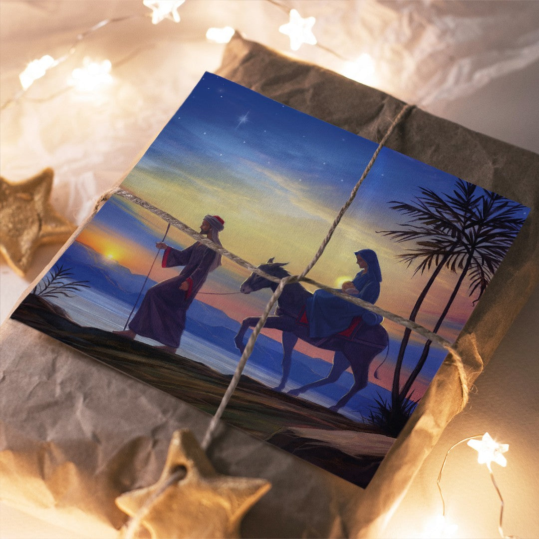 Compassion Charity Christmas Cards: Flight/Egypt (Pack Of 10 - Re-vived
