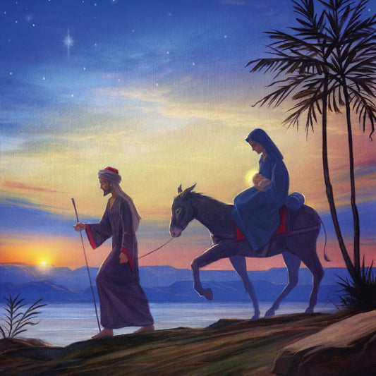 Compassion Charity Christmas Cards: Flight/Egypt (Pack Of 10 - Re-vived