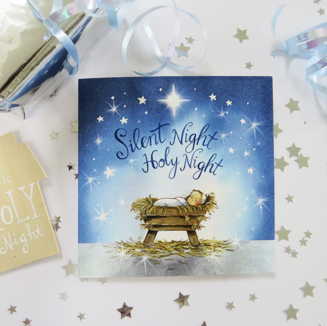 Silent Night Christmas Cards (Pack of 5) - Re-vived