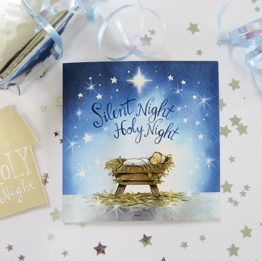 Silent Night Christmas Cards (Pack of 5) - Re-vived