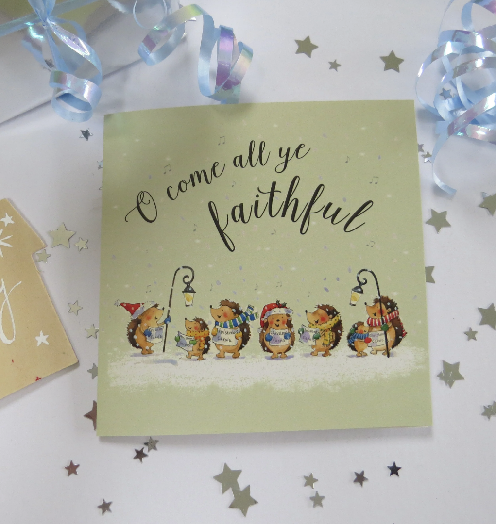 O Come All Ye Faithful Christmas Cards (Pack of 5) - Re-vived