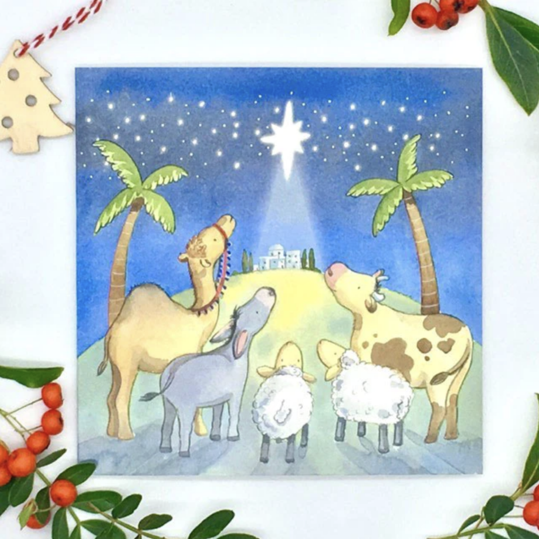 Star Christmas Cards (Pack of 5) - Re-vived