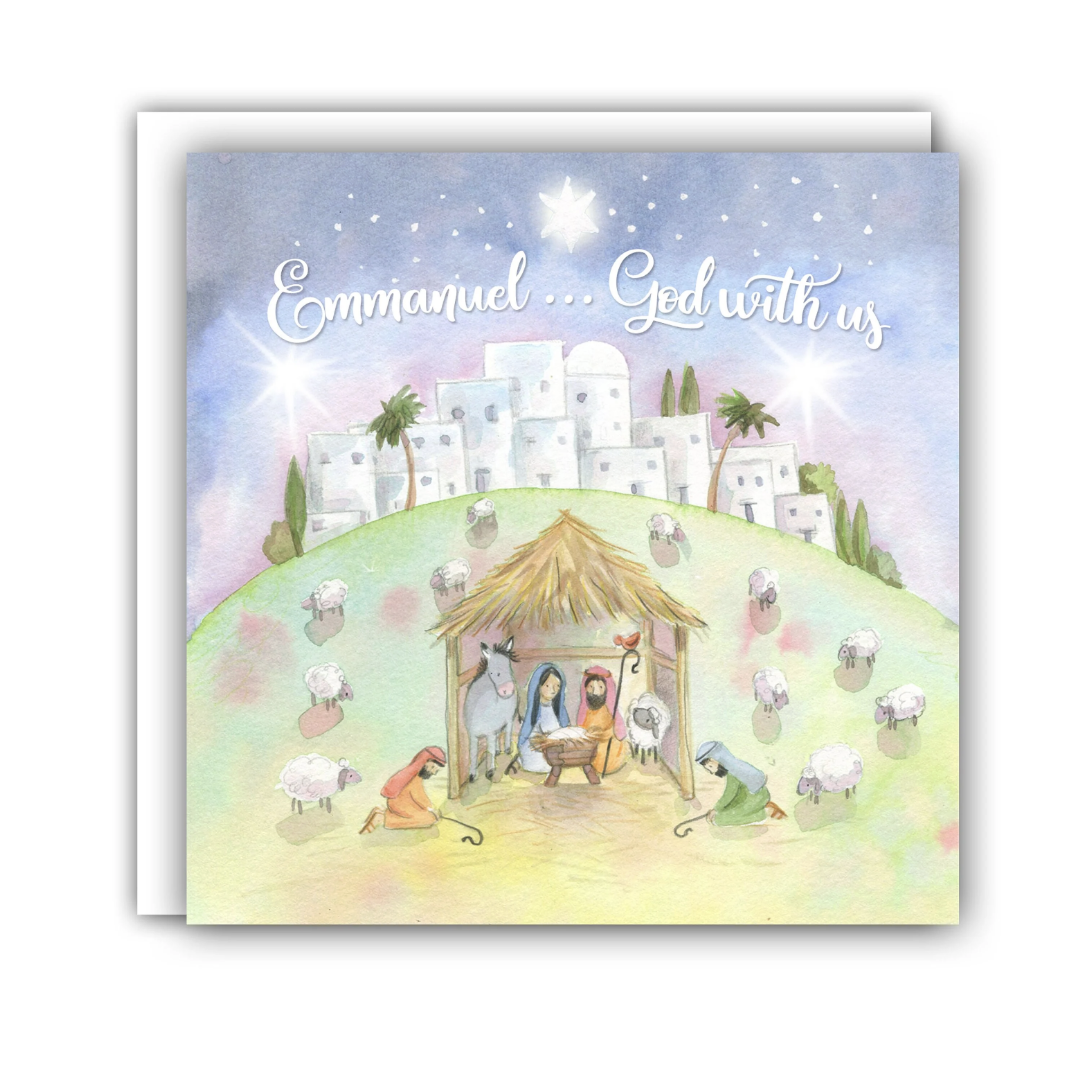 Emmanuel…God With Us Christmas Cards (Pack of 5) - Re-vived