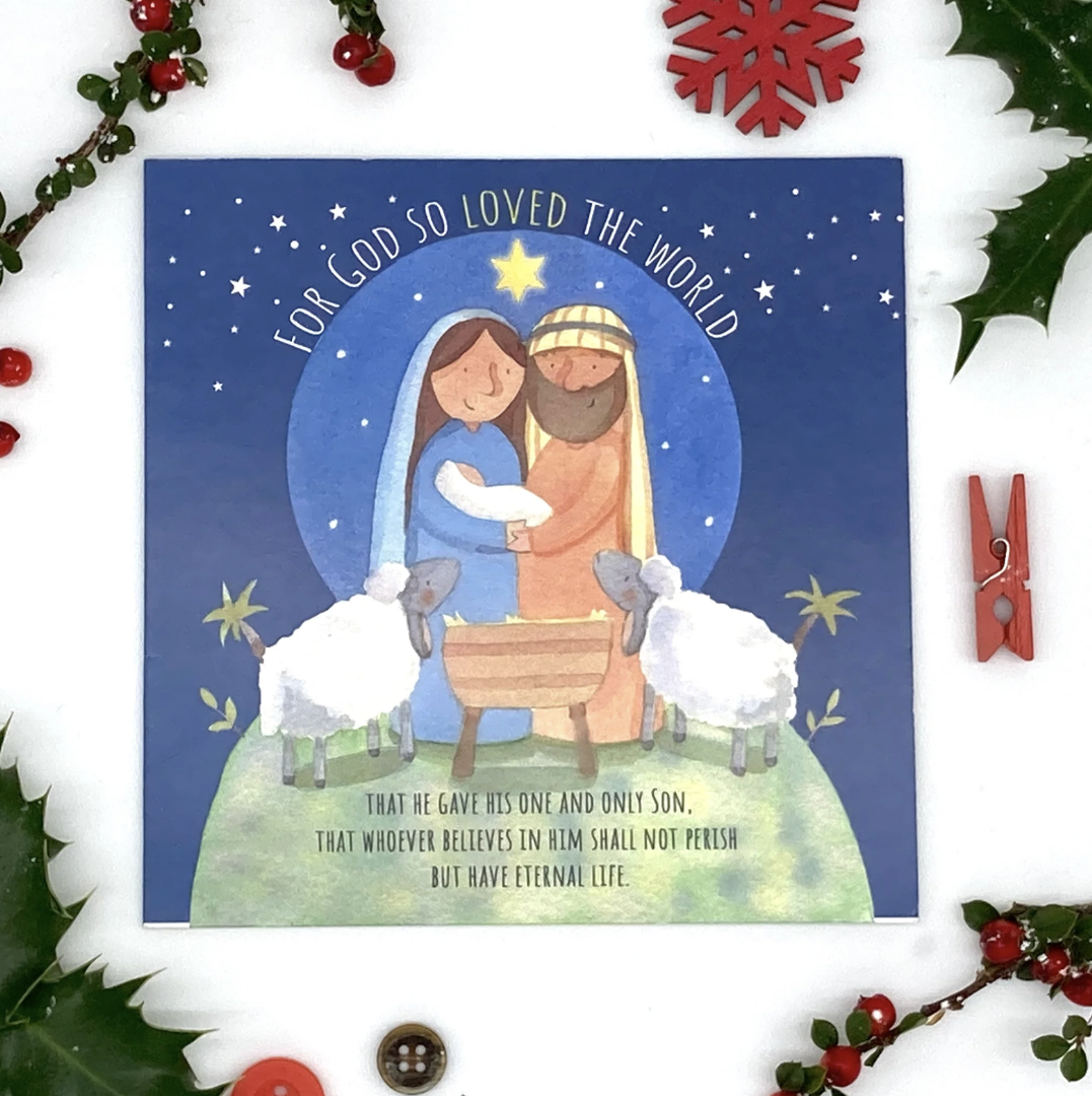 Mary and Joseph (Blank Inside) Christmas Cards (Pack of 5) - Re-vived