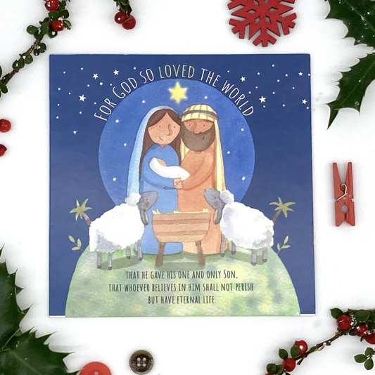 Mary and Joseph (Blank Inside) Christmas Cards (Pack of 5) - Re-vived