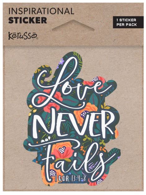 Love Never Fails Sticker - Re-vived