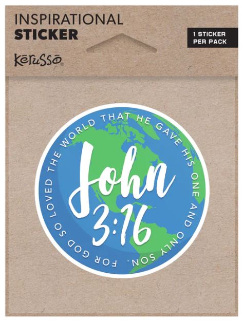 John 3:16 World Sticker - Re-vived