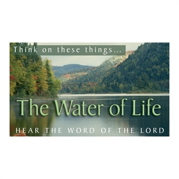 Scripture Leaflet Tracts - The Water Of Life - Re-vived
