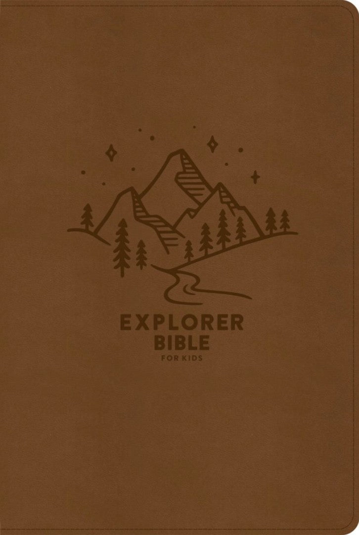 KJV Explorer Bible For Kids, Brown, Leathertouch, Indexed - Re-vived