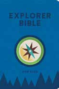KJV Explorer Bible For Kids, Royal Blue Leathertouch, Indexe - Re-vived