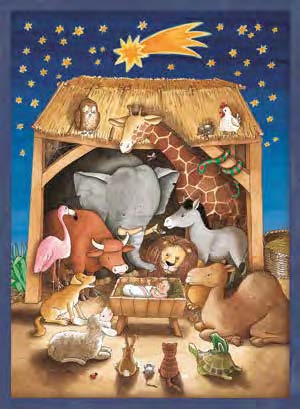 Baby Jesus and the Animals Advent Calendar - Re-vived