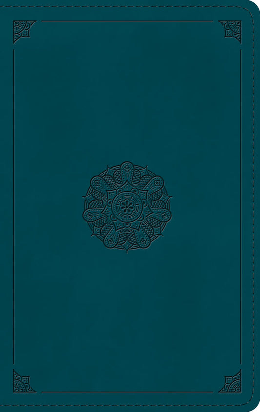 ESV Large Print Personal Size Bible (Trutone, Deep Teal) - Re-vived