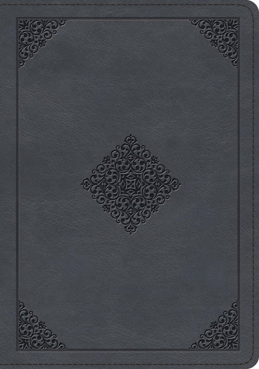 ESV Large Print Wide Margin Bible (Trutone, Slate Blue) - Re-vived