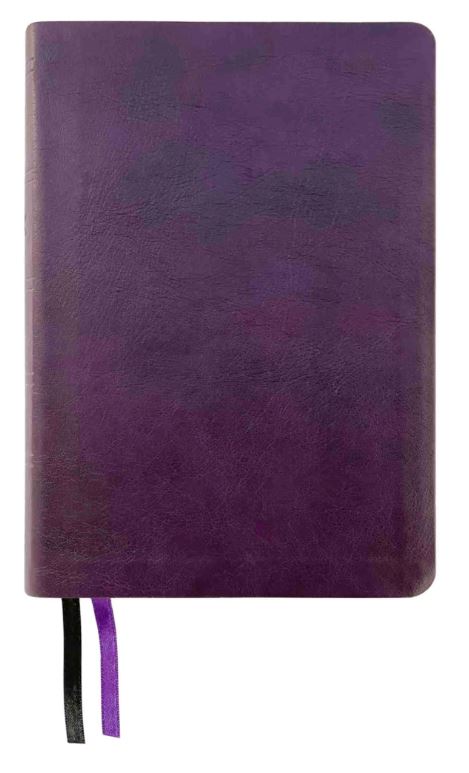 NASB 2020 Large Print Compact Bible, Purple, Leathertex - Re-vived