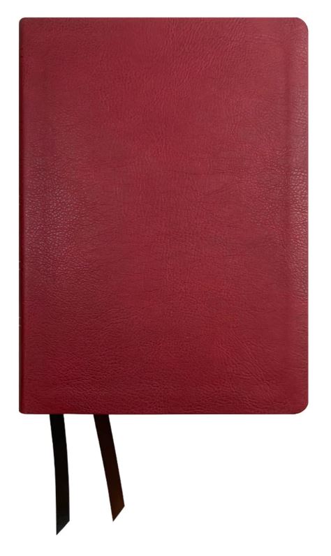 NASB 2020 Wide Margin Reference Bible, Maroon, Leathertex - Re-vived