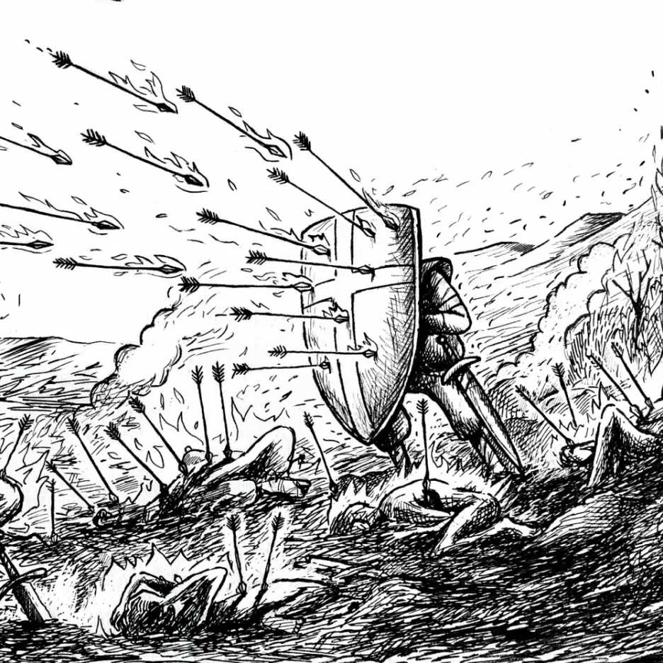 Shield of Faith A3 Christian Art Print - Re-vived