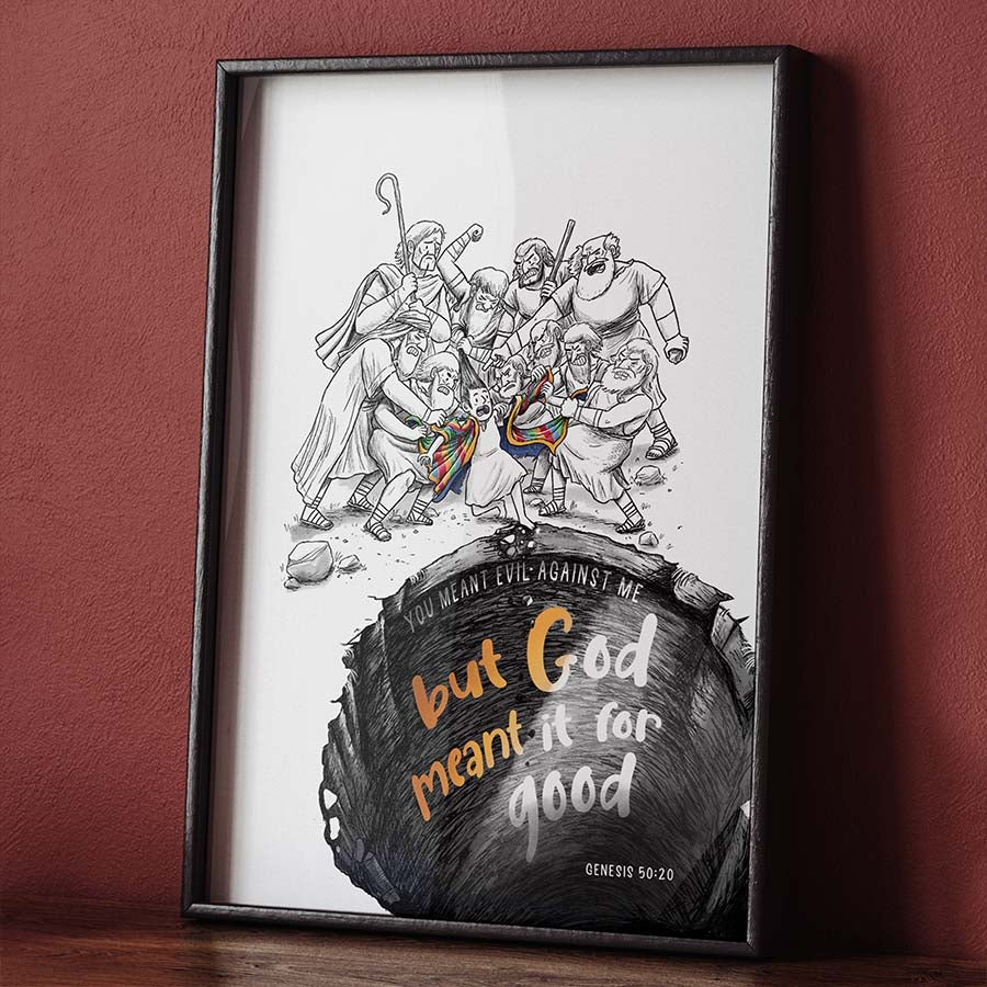 God Meant It for Good - A4 Christian Art Print - Re-vived